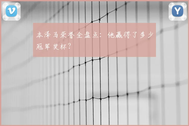 本泽马荣誉全盘点:他赢得了多少冠军奖杯?